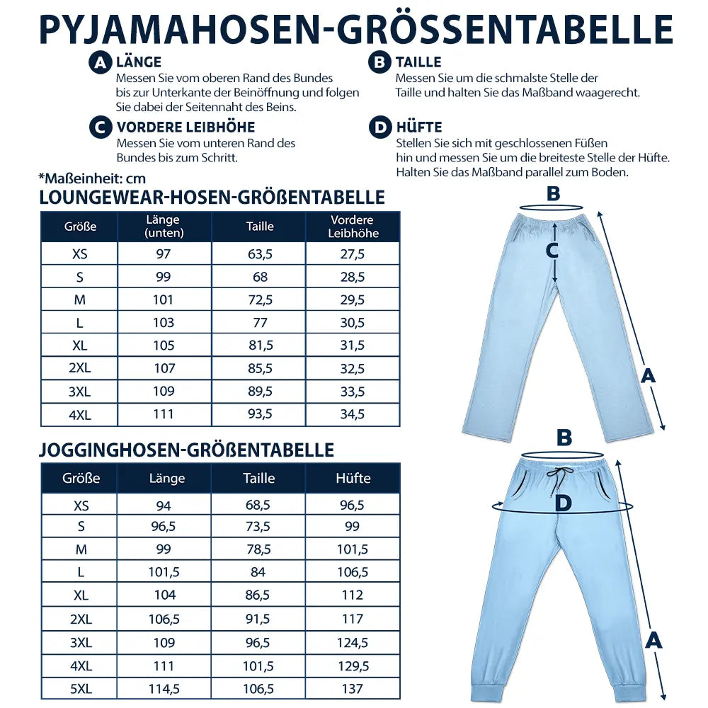 Bester Katzenpapa Aller Zeiten - Personalisierte Pyjamahose