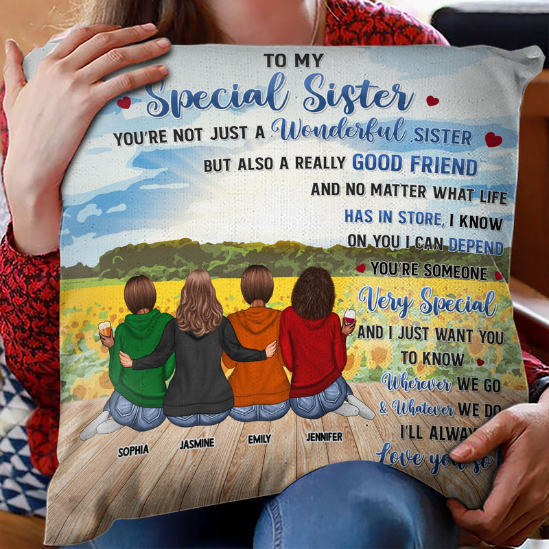 Forever You Are My Sister - Gift For Sisters - Personalized Custom Pillow