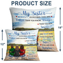 Forever You Are My Sister - Gift For Sisters - Personalized Custom Pillow