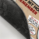 Cartoon Dogs Walking When Visiting Our House Please Remember - Gift For Dog Lovers - Personalized Doormat