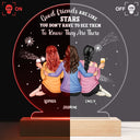 Good Friends Like Stars - Gift For Besties, BFF Best Friends, Sisters - Personalized 3D Led Light Wooden Base