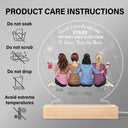 Good Friends Like Stars - Gift For Besties, BFF Best Friends, Sisters - Personalized 3D Led Light Wooden Base