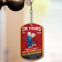 No Returns Or Refunds - Anniversary Gift For Spouse, Lover, Couple, Husband, Wife, Girlfriend, Boyfriend - Personalized Aluminum Keychain