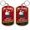 No Returns Or Refunds - Anniversary Gift For Spouse, Lover, Couple, Husband, Wife, Girlfriend, Boyfriend - Personalized Aluminum Keychain