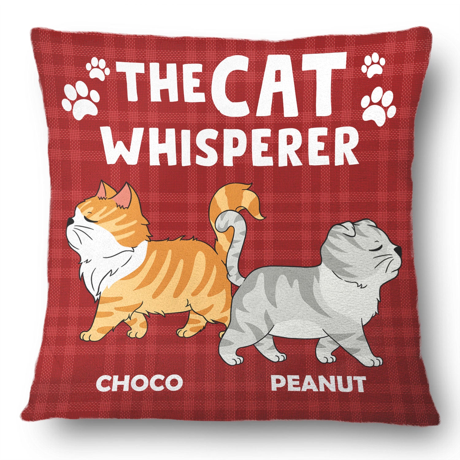 The Cat Whisperer - Gift For Cat Lovers - Personalized Pillow