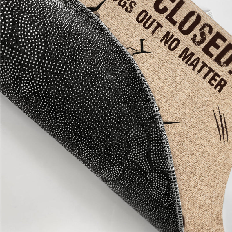 Custom Photo Dog Cat Keep Door Closed - Gift For Pet Lovers, Pet Owners - Personalized Doormat