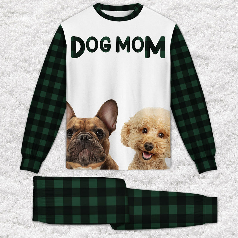 Custom Photo Dog Mom Dog Dad - Gift For Dog Lovers - Personalized Unisex Pajamas Set