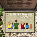 Together We Make A Family - Gift For Family, Couples - Personalized Doormat