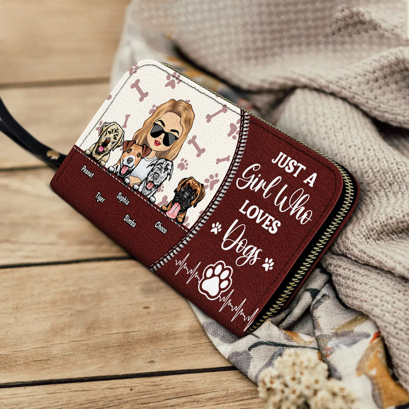 Meilleure maman de chien de tous les temps - Cadeau d'anniversaire et d'amour pour les amoureux des chiens - Portefeuille long en cuir personnalisé