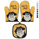 The Secret Ingredient Is Cat Hair - Gift For Cat Lovers - Personalized Oven Mitts, Pot Holders