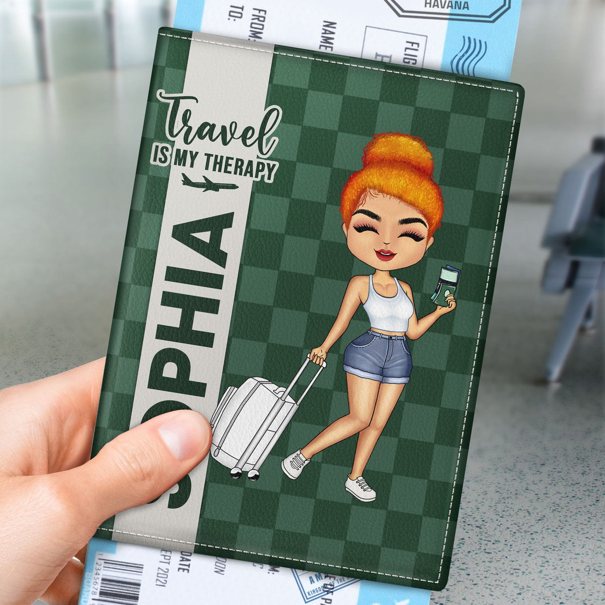 Collect Moments Not Things - Gift For Travellers, Travelling Lovers, Him, Her - Personalized Passport Cover, Passport Holder