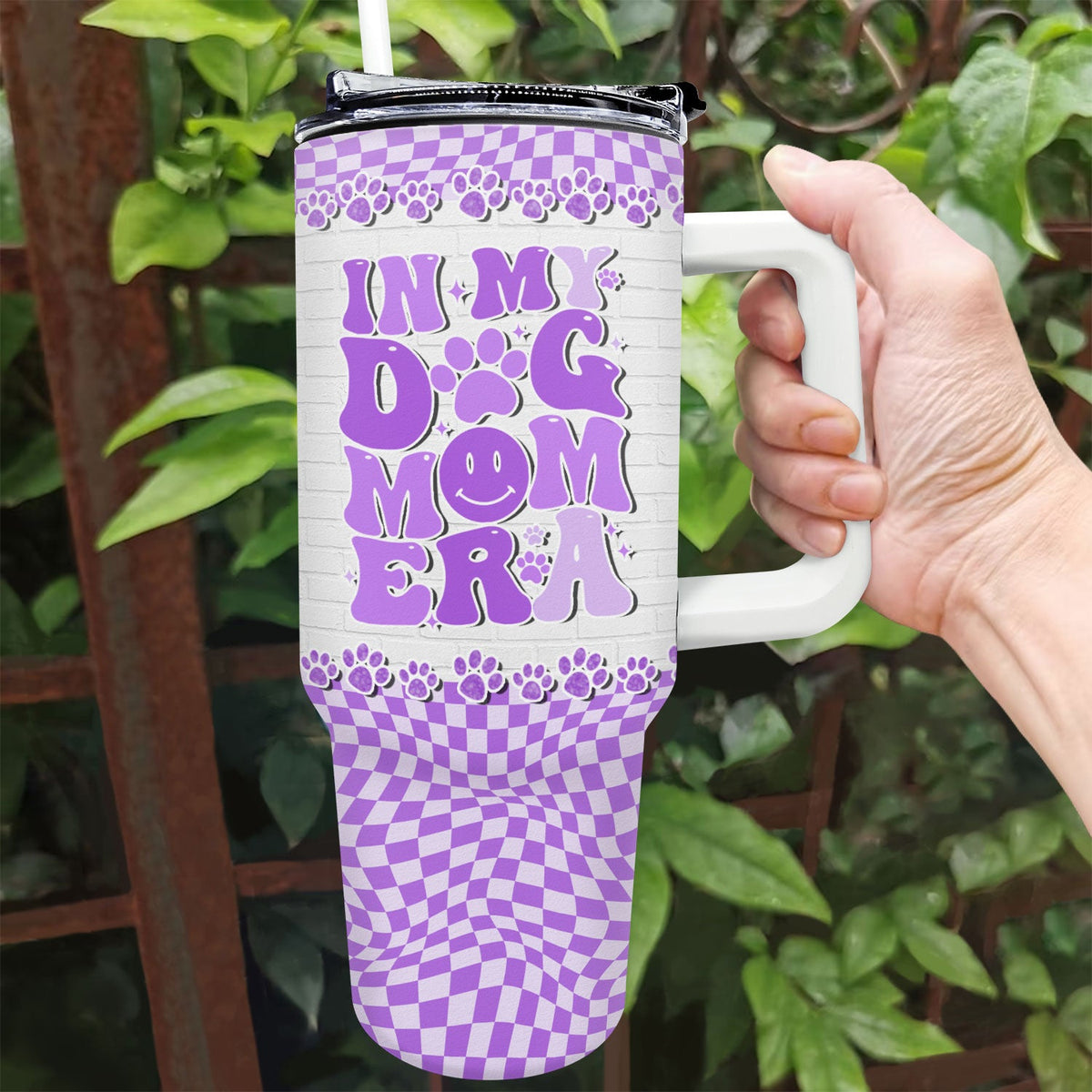 In My Dog Mom Era - Birthday, Loving Gift For Dog Lovers - Personalized 40oz Tumbler With Straw