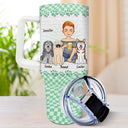 In My Dog Mom Era - Birthday, Loving Gift For Dog Lovers - Personalized 40oz Tumbler With Straw