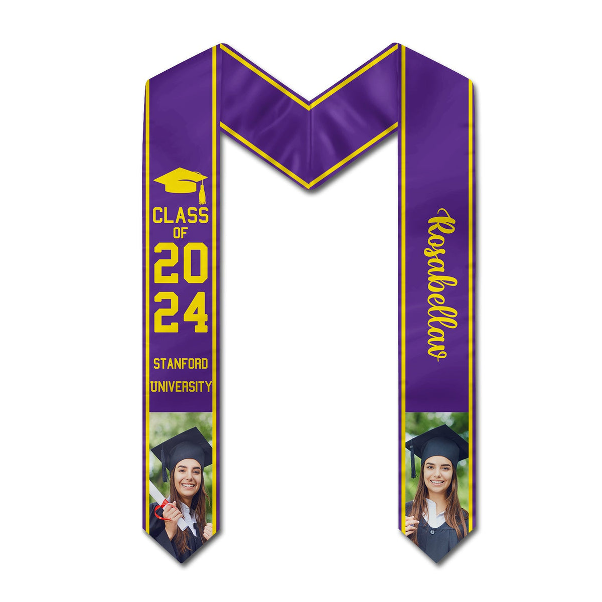 Custom Photo Graduation Class Of - Graduation Gift, Gift For Friends - Personalized Stoles