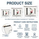 Monogramme floral - Cadeau pour elle, femme - Trousse de maquillage personnalisée