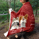 Cute Dogs And Cats Aesthetic Pattern - Birthday, Loving Gift For Pet Lovers, Dog Mom, Cat Mom - Personalized Fleece Blanket, Sherpa Blanket