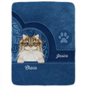 Cute Dogs And Cats Aesthetic Pattern - Birthday, Loving Gift For Pet Lovers, Dog Mom, Cat Mom - Personalized Fleece Blanket, Sherpa Blanket