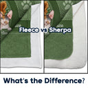 Cute Dogs And Cats Aesthetic Pattern - Birthday, Loving Gift For Pet Lovers, Dog Mom, Cat Mom - Personalized Fleece Blanket, Sherpa Blanket