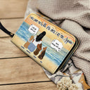 I Will Carry You Until I Can See You Again - Memorial Gift For Pet Lovers, Dog Mom, Cat Mom - Personalized Leather Long Wallet