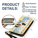 I Will Carry You Until I Can See You Again - Memorial Gift For Pet Lovers, Dog Mom, Cat Mom - Personalized Leather Long Wallet