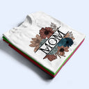 Floral Mama Nana Title - Birthday, Loving Gift For Mother, Mom, Grandma, Grandmother - Personalized T Shirt