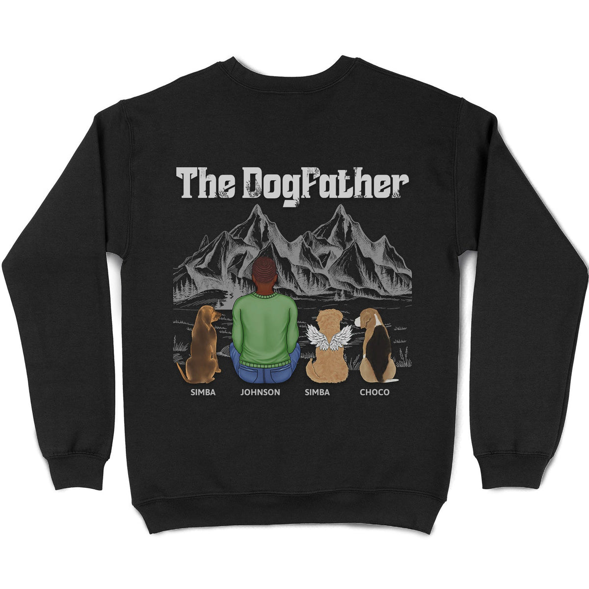 The Dog Father - Birthday, Loving Gift For Dog Dad, Dog Lovers - Personalized T Shirt