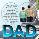 My Dad My Hero - Birthday, Loving Gift For Father - Personalized Love-Dad-Shaped Acrylic Plaque