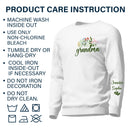 Floral Mama Title - Birthday, Loving Gift For Mom, Mother, Grandma, Grandmother - Personalized Unisex Sweatshirt With Design On Sleeve