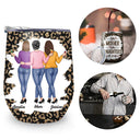 Like Mother Like Daughter Leopard Pattern - Gift For Mom, Daughters - Personalized Wine Tumbler