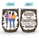 Like Mother Like Daughter Leopard Pattern - Gift For Mom, Daughters - Personalized Wine Tumbler