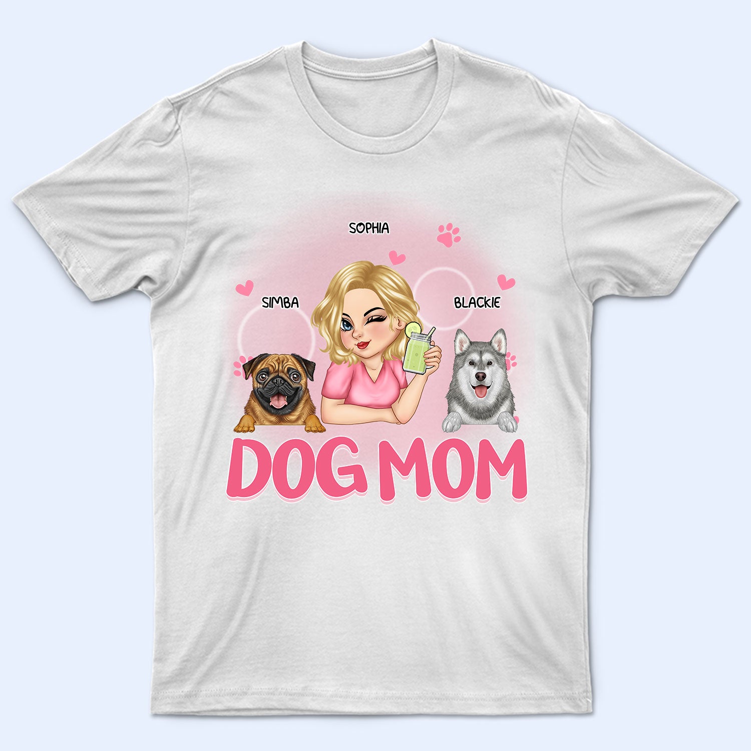 Dog Mom - Birthday, Loving Gift For Dog Lovers - Personalized T Shirt