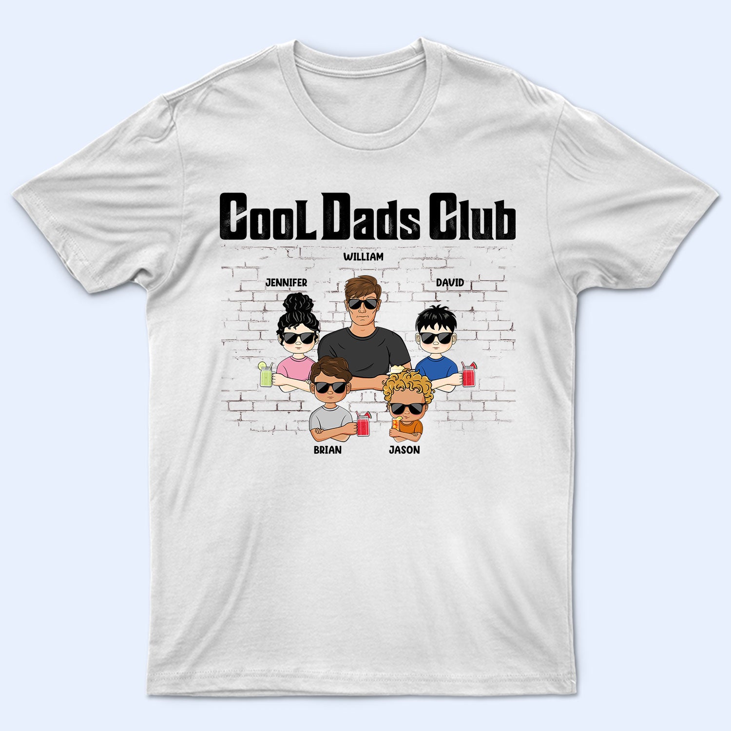 Cool Dads Club - Gift For Dad, Father - Personalized T Shirt