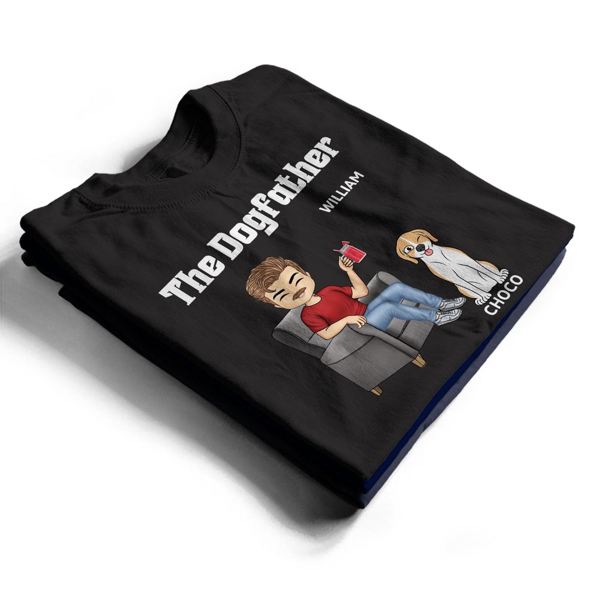 The Dog Father - Gift For Dog Dad, Dog Lovers, Men - Personalized T Shirt