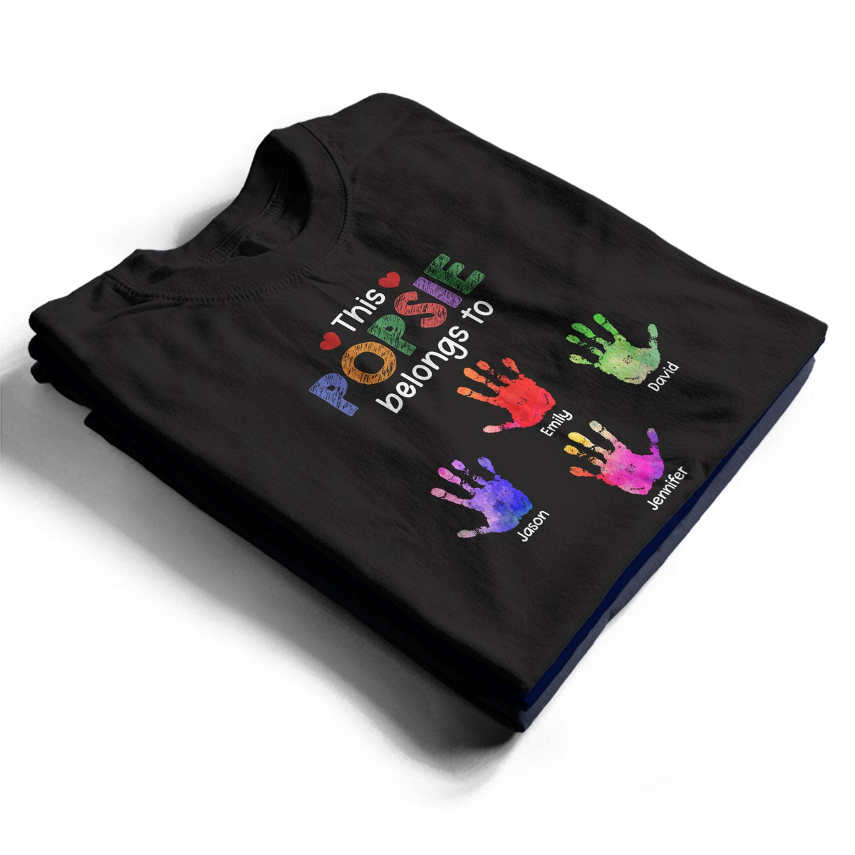 Ce grand-père appartient à papa - Cadeau pour papa, père, grand-père - T-shirt personnalisé