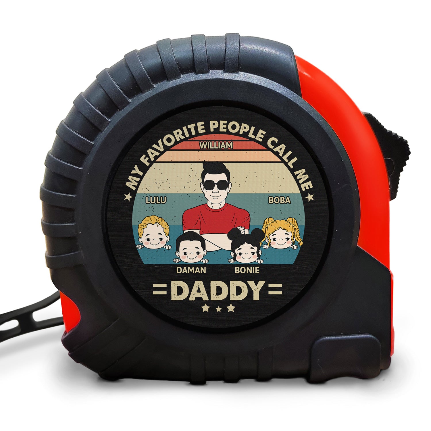 My Favorite People Call Me - Gift For Dad, Father, Grandfather, Grandpa - Personalized Tape Measure