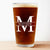 Monogram Name - Gift For Men, Dad, Father, Grandfather, Grandpa, Husband - Personalized Pint Glass