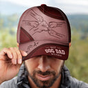 Paws And Human Hand Fist Bump Best Dog Dad Ever - Personalized Classic Cap