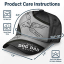 Paws And Human Hand Fist Bump Best Dog Dad Ever - Personalized Classic Cap