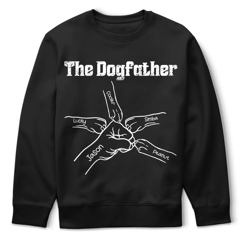 Paws And Human Fist Bump The Dog Father - Personalized T Shirt