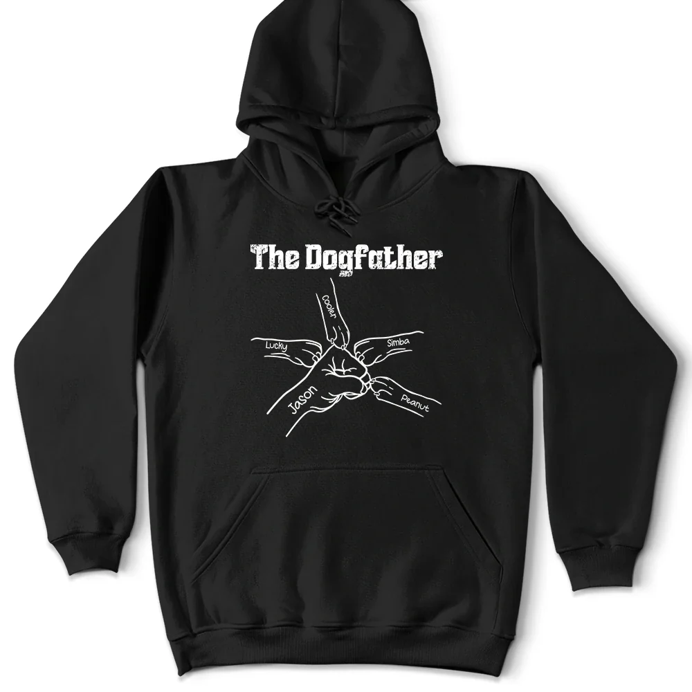 Paws And Human Fist Bump The Dog Father - Personalized T Shirt