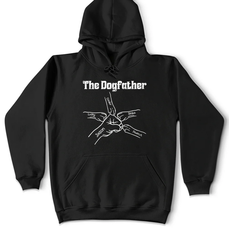 Paws And Human Fist Bump The Dog Father - Personalized T Shirt