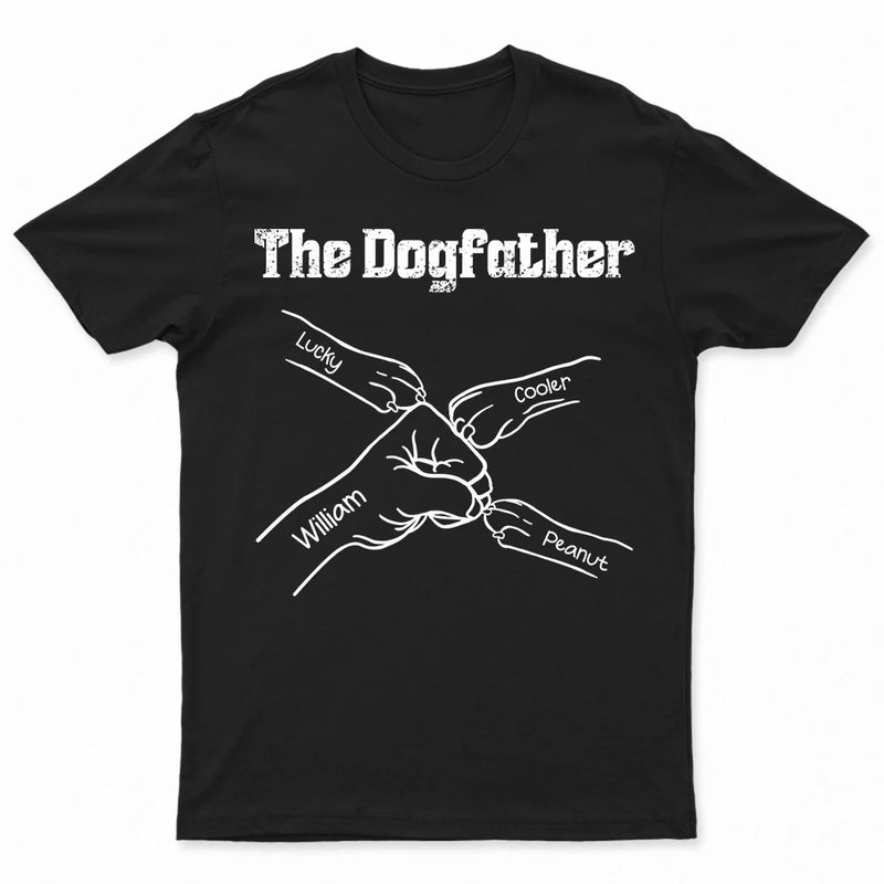Paws And Human Fist Bump The Dog Father - Personalized T Shirt