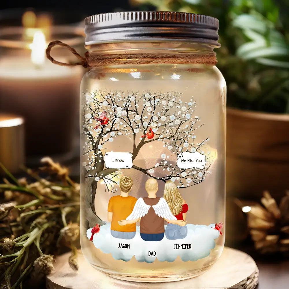 Memorial I'm Always With You - Personalized Mason Jar Light