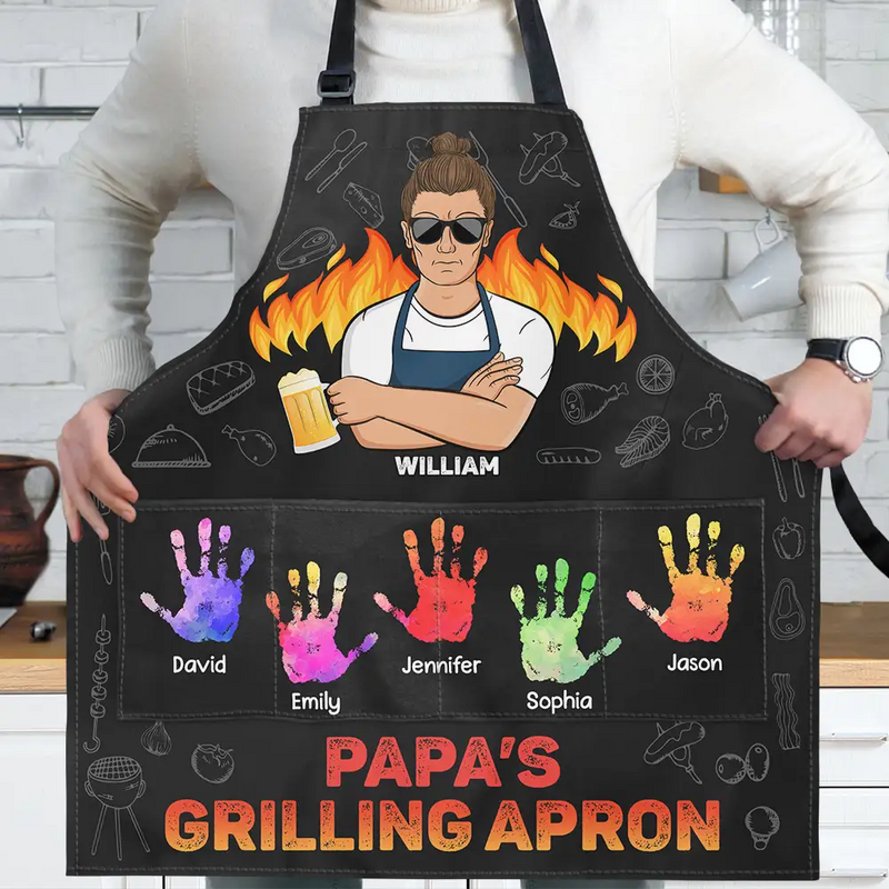 Tablier de barbecue de papa - Tablier personnalisé