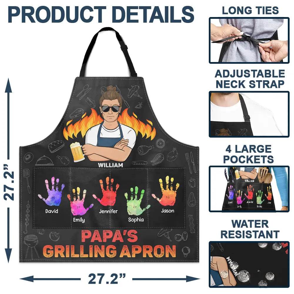 Tablier de barbecue de papa - Tablier personnalisé