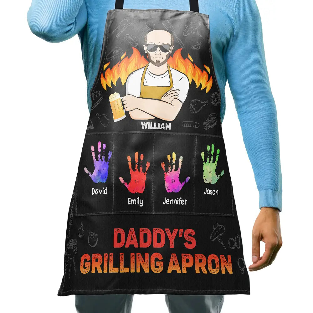 Daddy's Grilling Apron - Personalized Apron