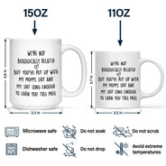 Custom Photo Stepdad Bonus Dad We're Not Biologically Related - Personalized Mug