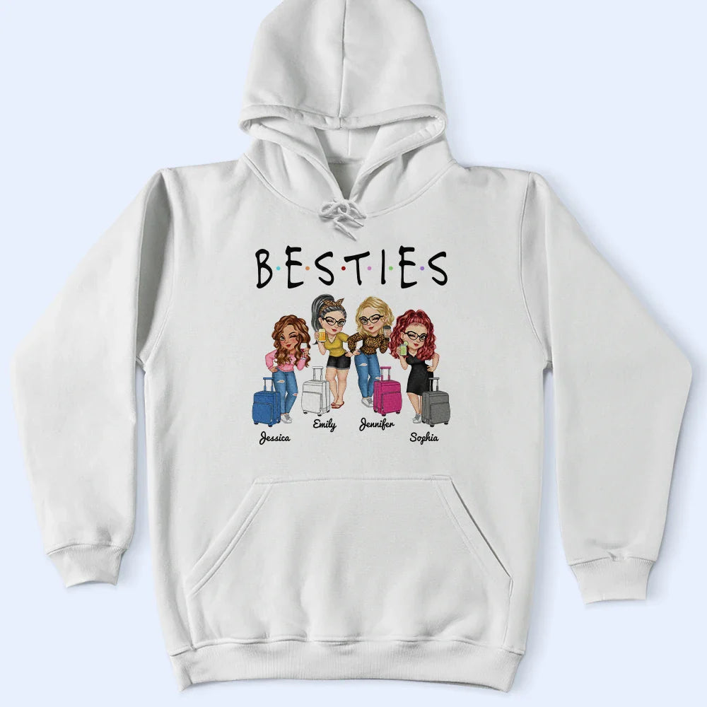 Sistas Besties Travel Together - T-shirt personnalisé