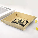 Monogram Name - Personalized Leather Valet Tray