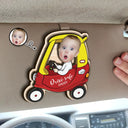 Custom Photo Drive Safe Daddy - Personalized Custom Shaped Car Visor Clip